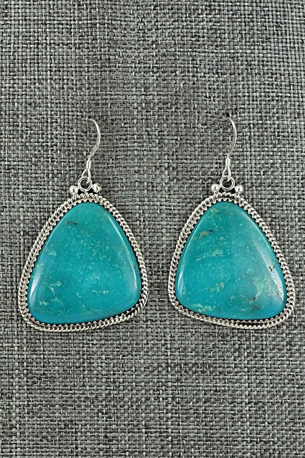 Turquoise & Sterling Silver Earrings - Sharon McCarthy