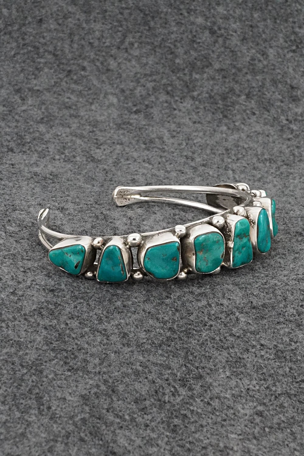 Turquoise & Sterling Silver Bracelet - Priscilla Reeder