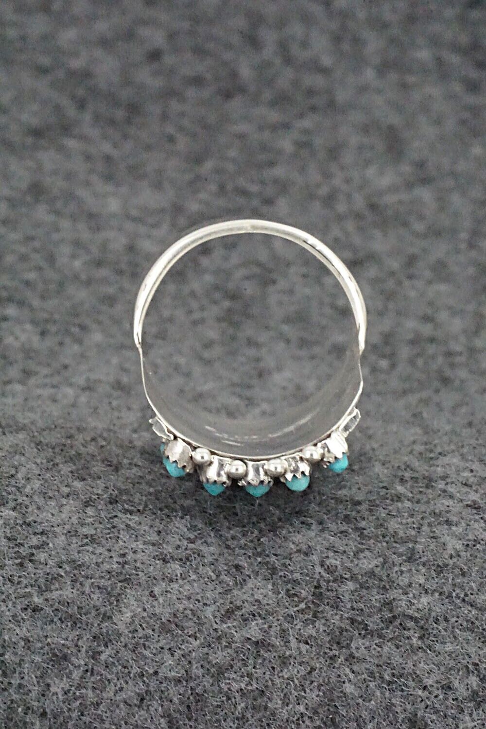 Turquoise & Sterling Silver Ring - Stephen Haloo - Size 9