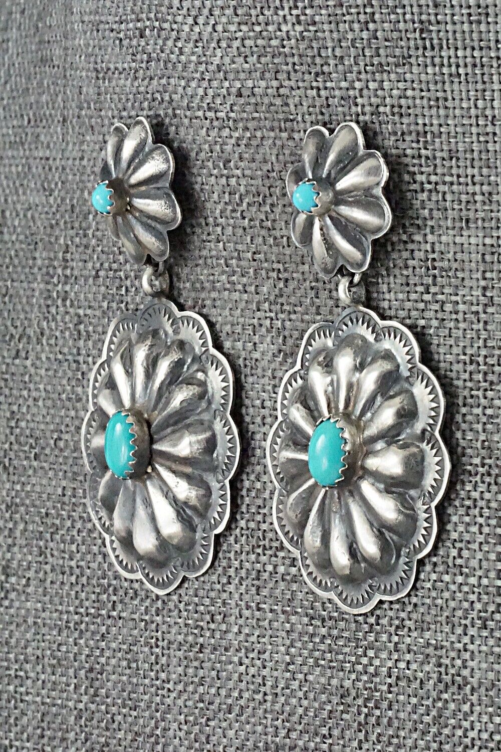 Turquoise & Sterling Silver Earrings - Rita Lee