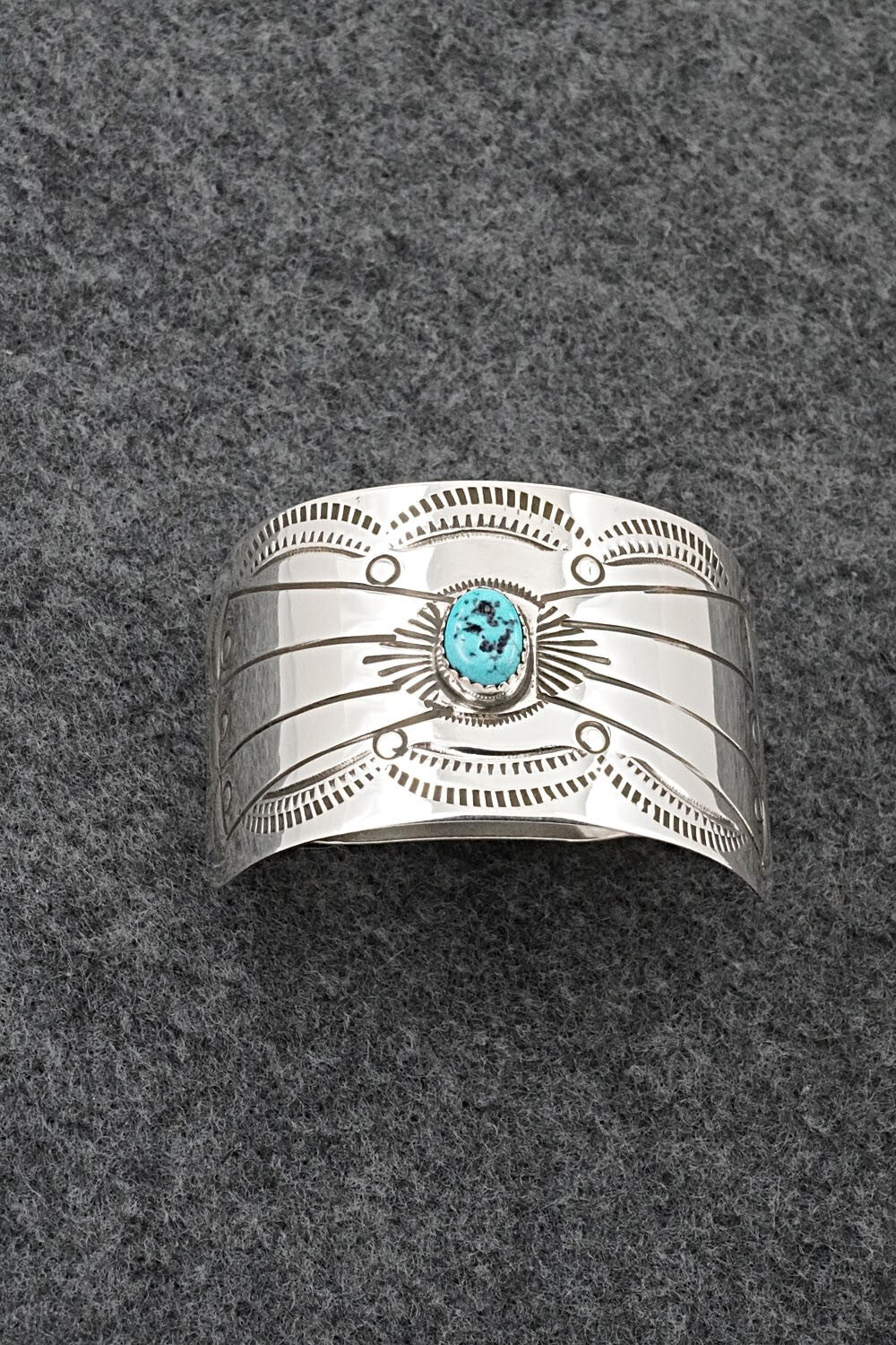 Turquoise & Sterling Silver Hair Barrette - Jolene Begay