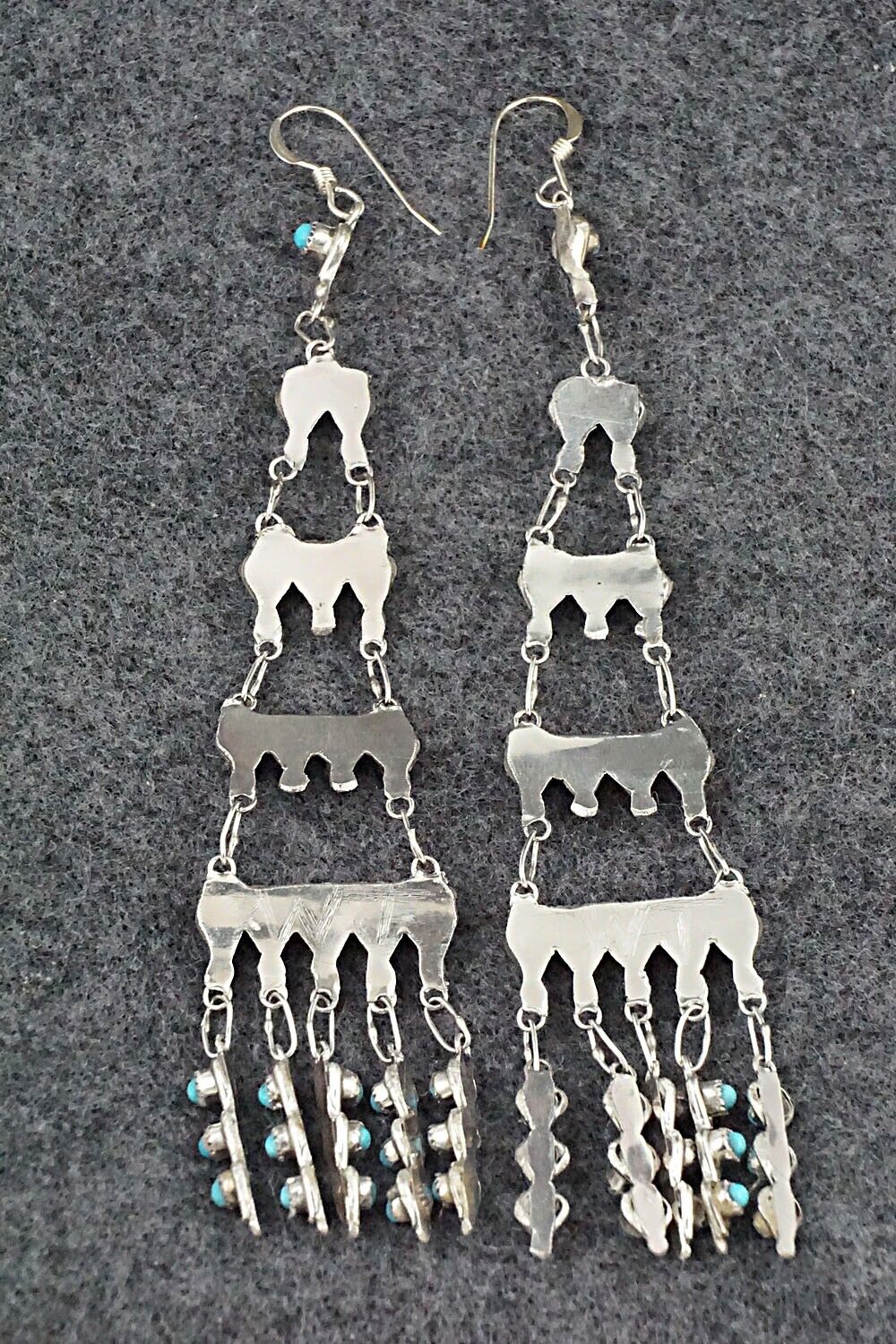 Turquoise & Sterling Silver Earrings - Waylon Johnson