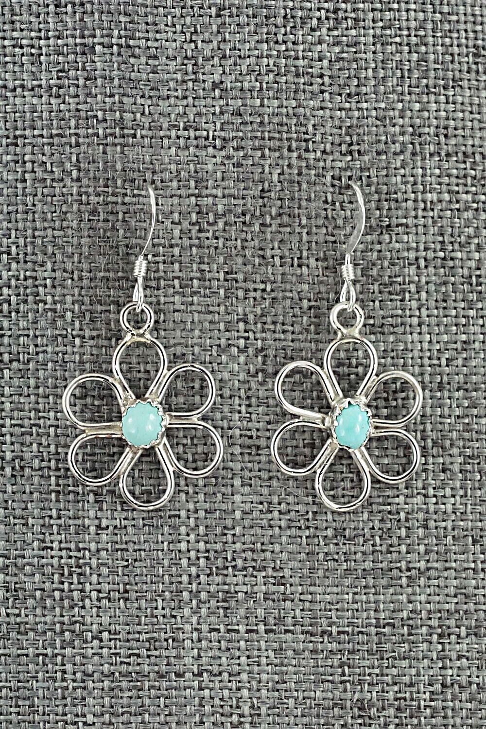 Turquoise & Sterling Silver Earrings - Shantel Bitsie
