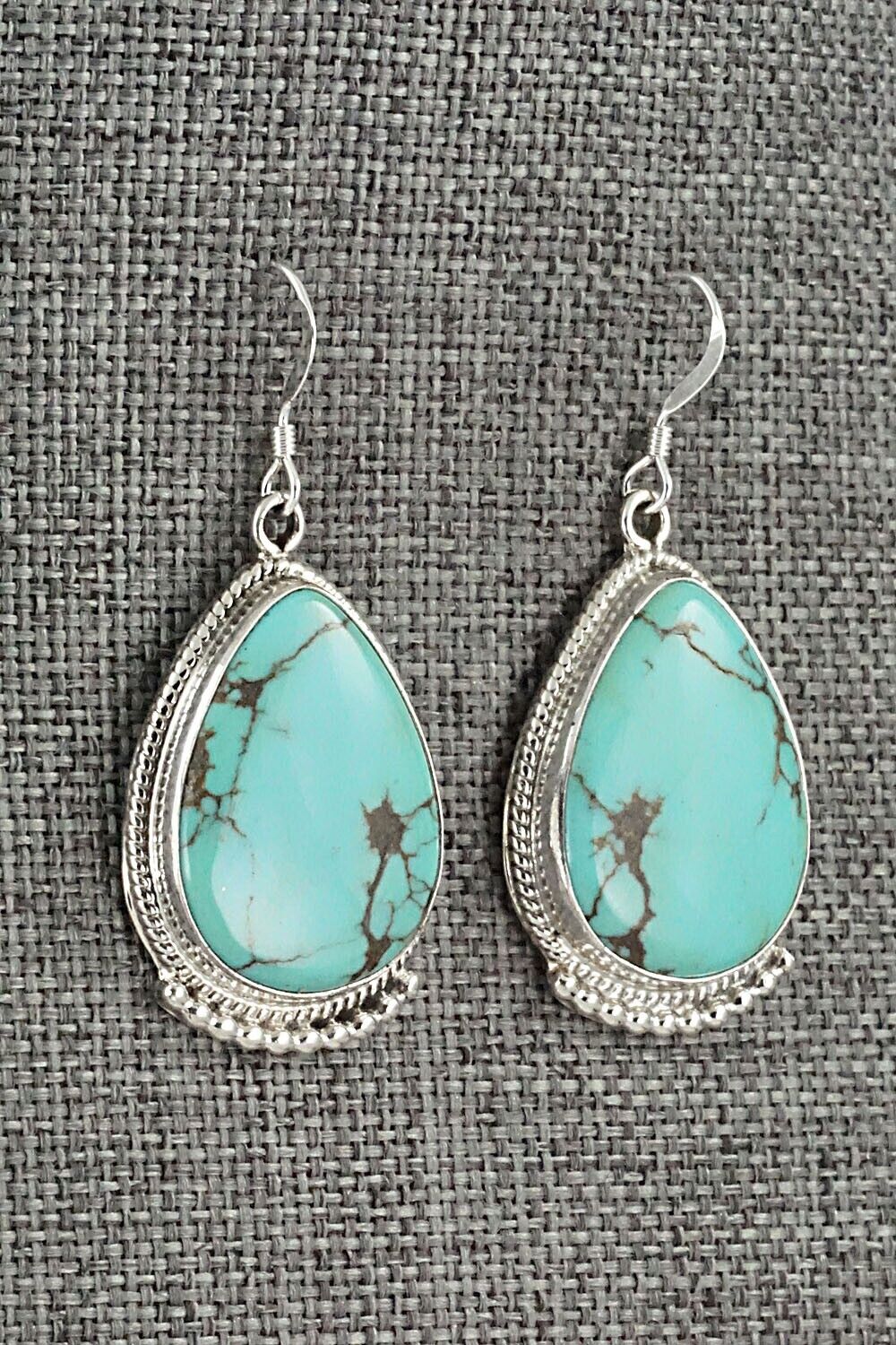 Turquoise & Sterling Silver Earrings - Verley Betone