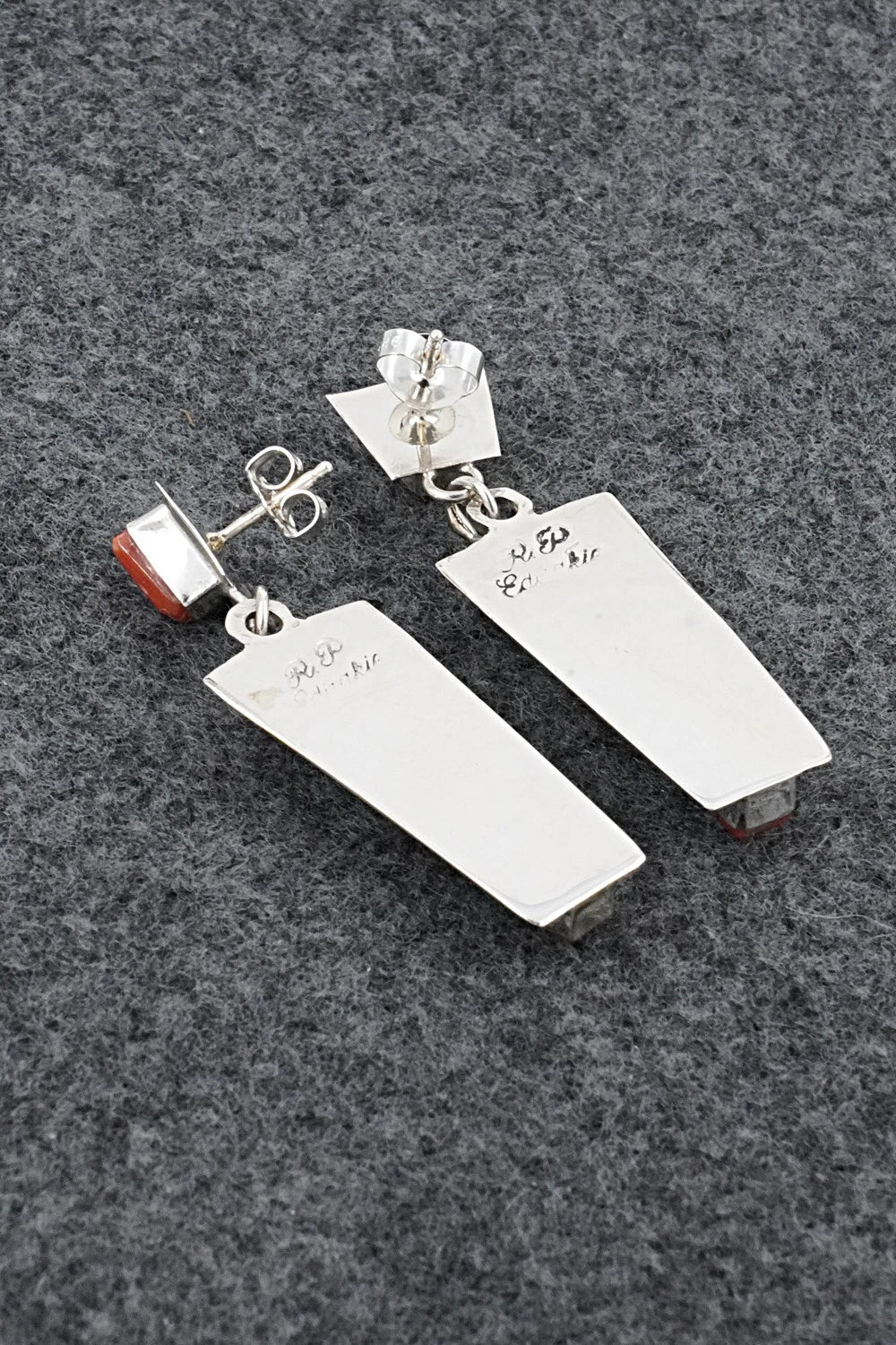 Multi-Stone & Sterling Silver Inlay Earrings - Rayland Edaakie