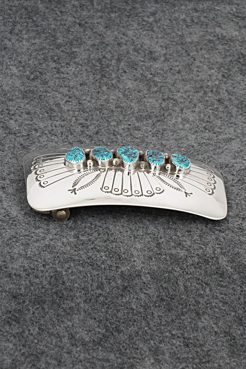 Turquoise & Sterling Silver Belt Buckle - Jolene Begay