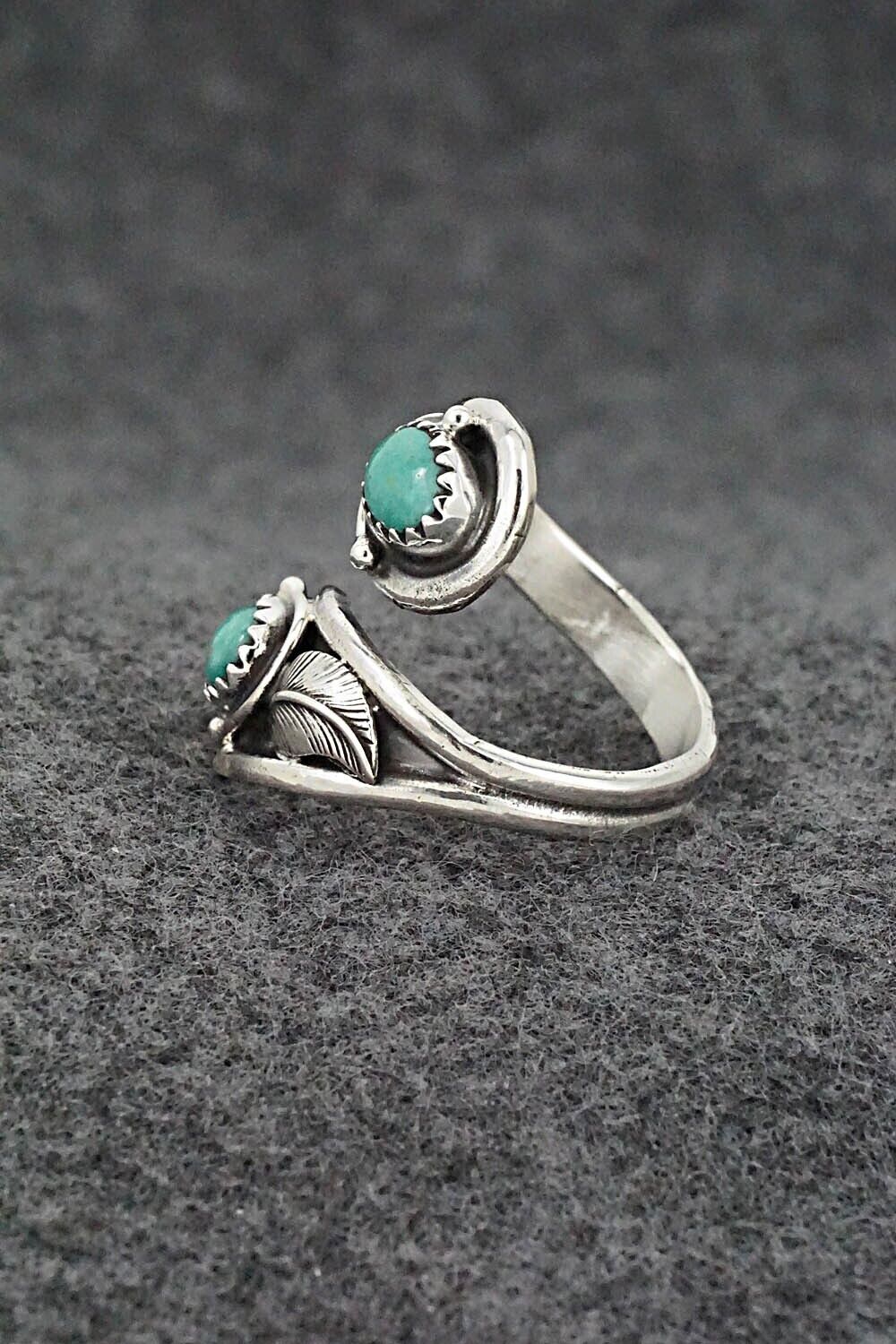 Turquoise & Sterling Silver Ring - Genevieve Francisco - Size 7.5