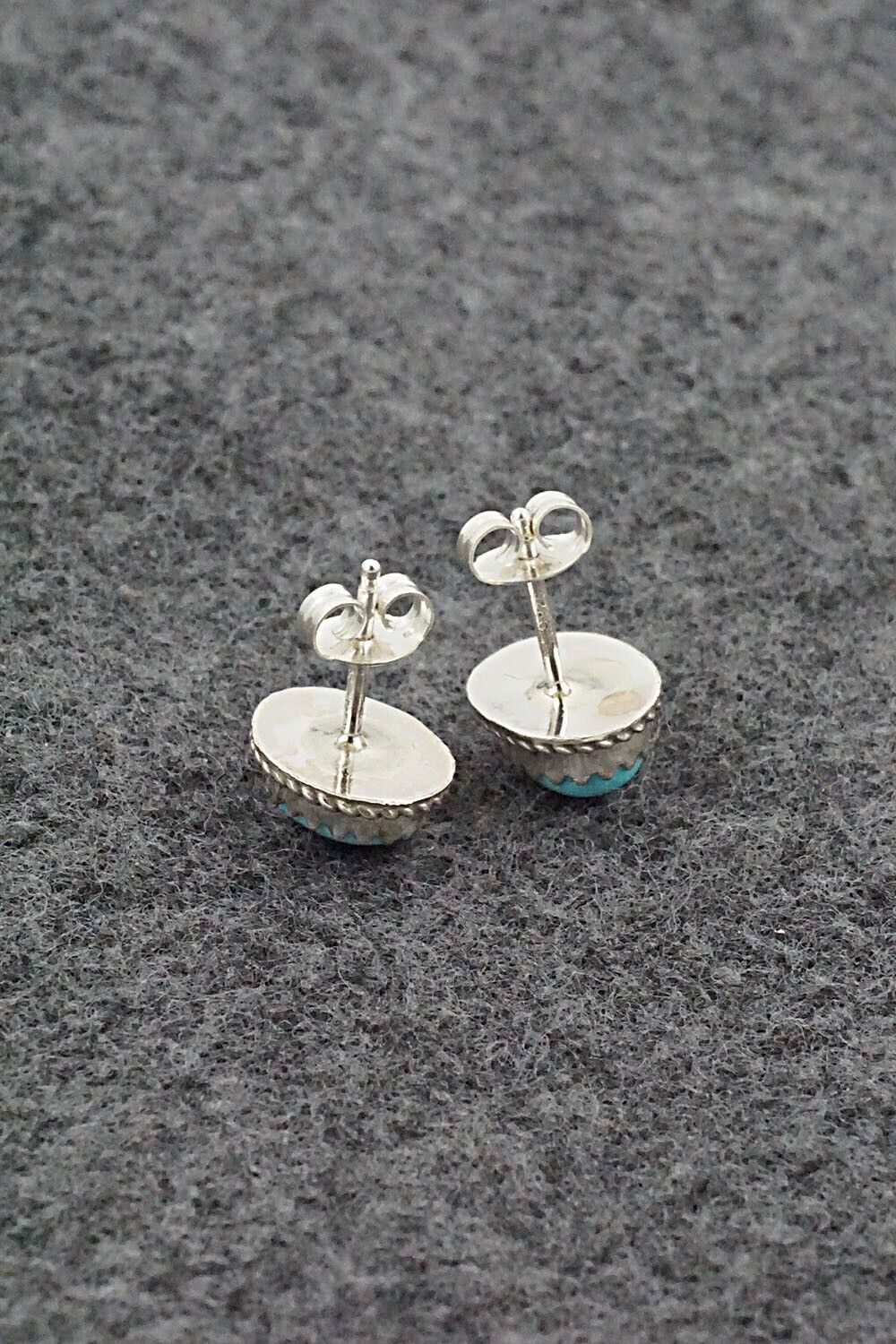 Turquoise & Sterling Silver Earrings - Sally Arviso