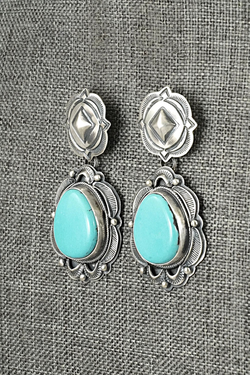 Turquoise & Sterling Silver Earrings - Randy Boyd