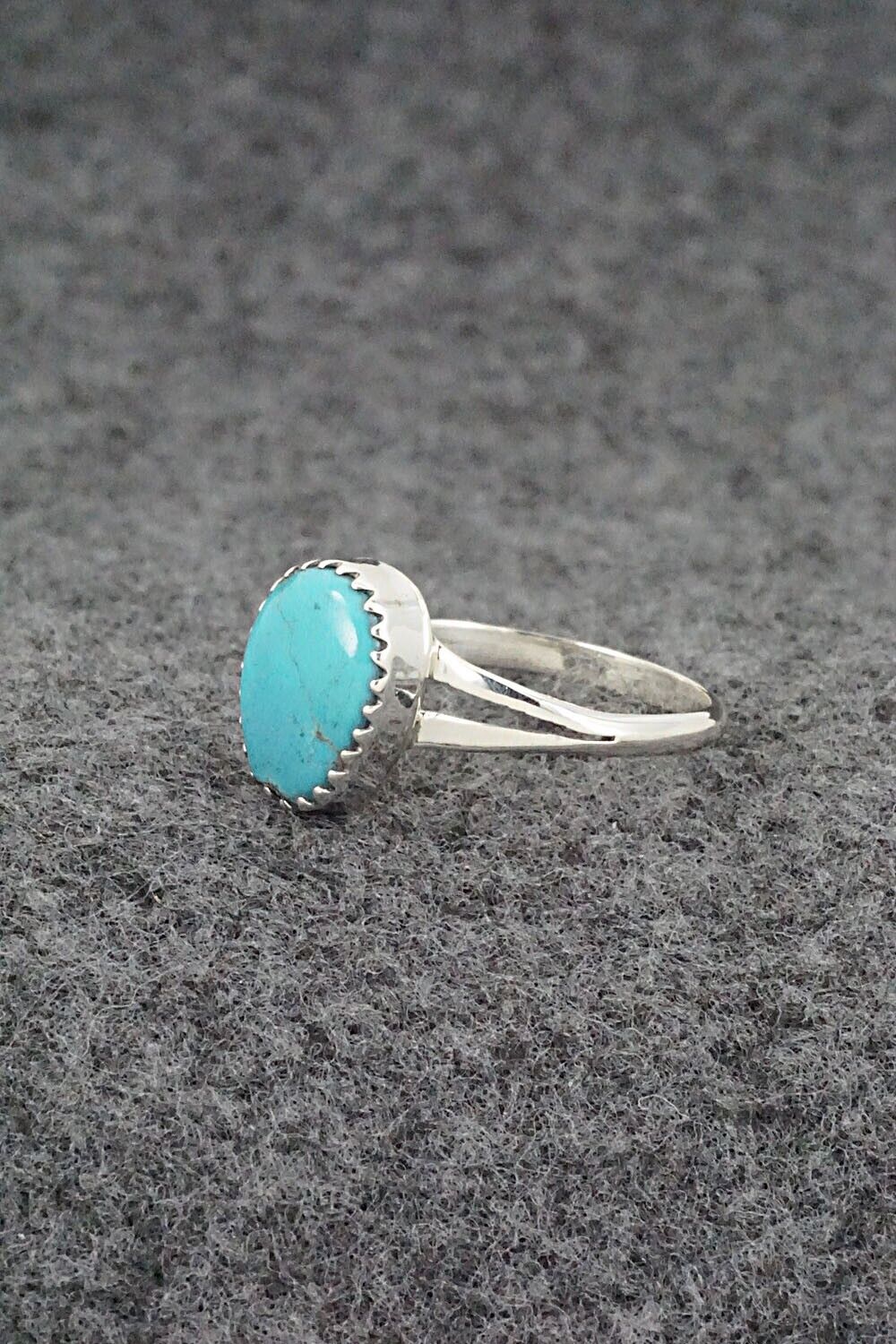 Turquoise & Sterling Silver Ring - Sharon McCarthy - Size 7