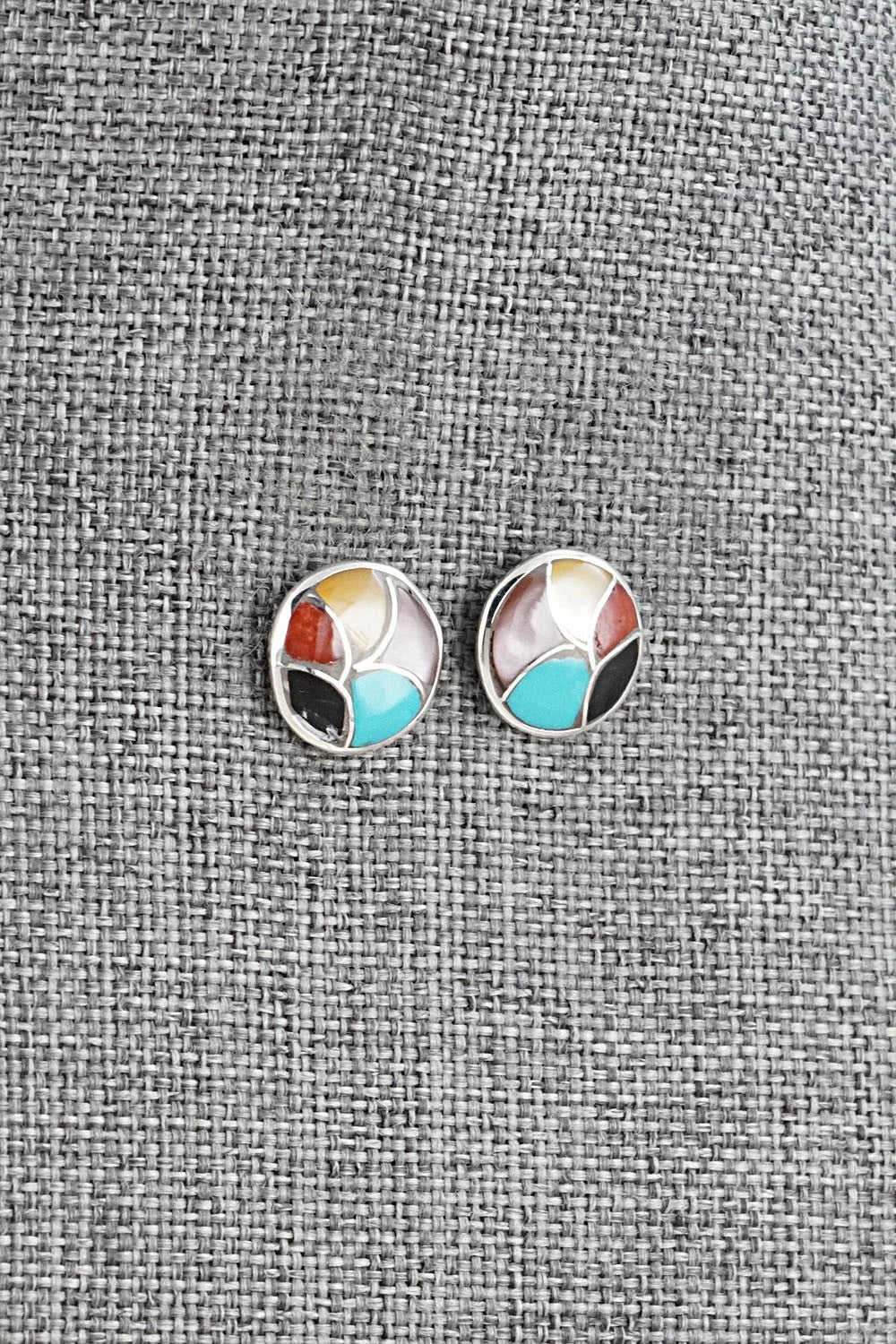 Multi-Stone & Sterling Silver Earrings - Orena Leekya