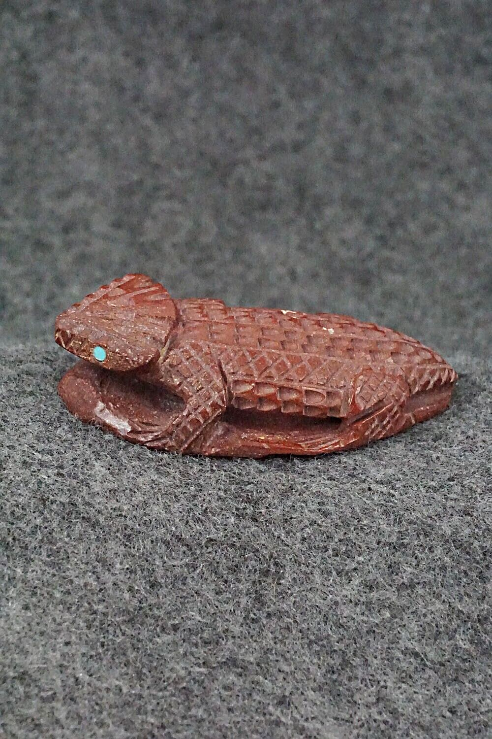 Horned Toad Zuni Fetish Carving - Jensen Charlie
