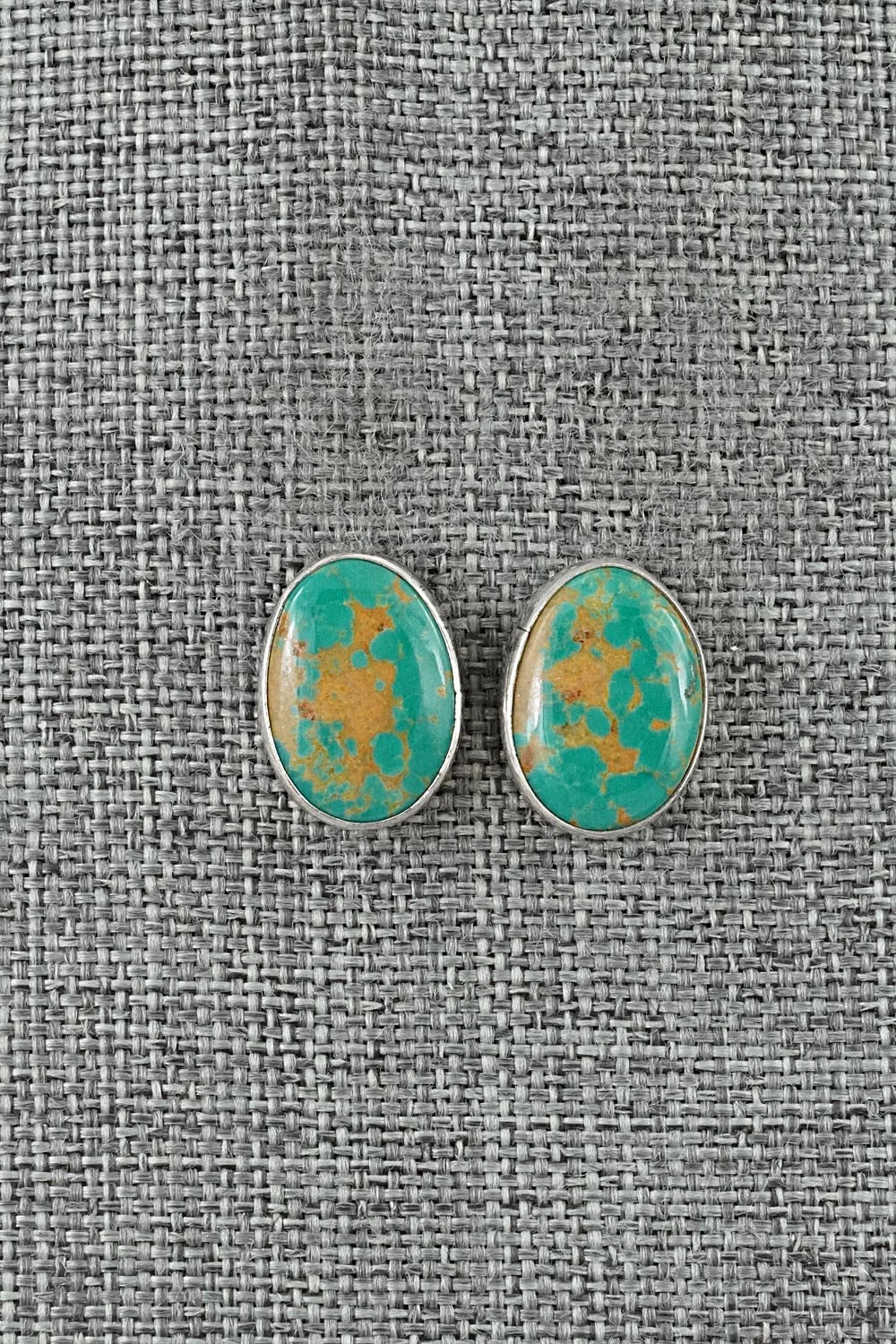 Turquoise & Sterling Silver Earrings - Rosemary Saunders