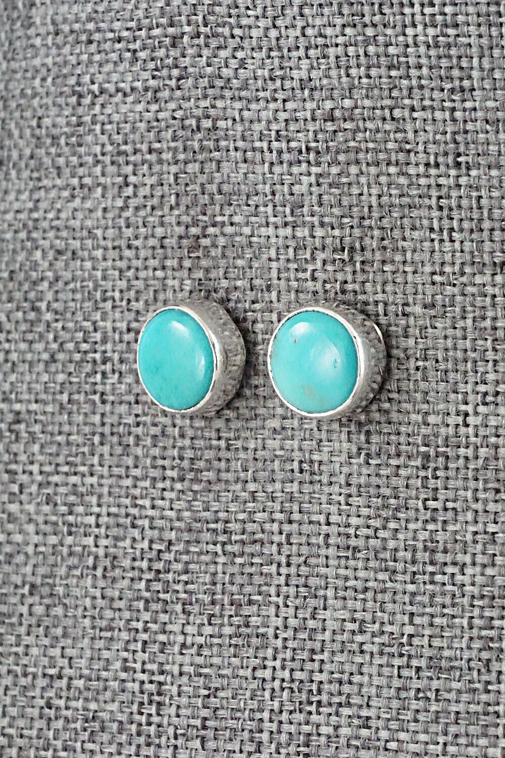 Turquoise & Sterling Silver Earrings - Marco Begaye