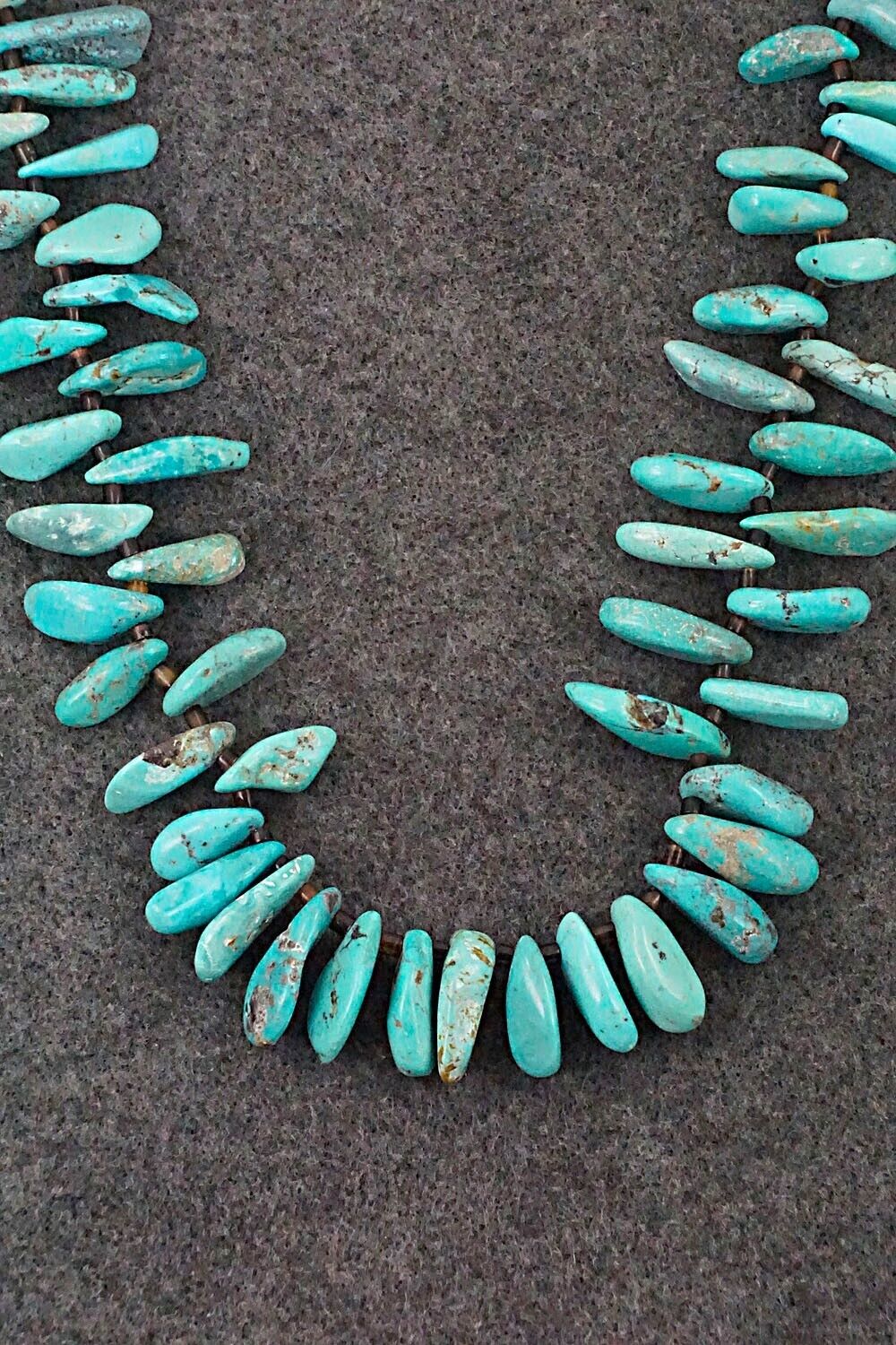 Turquoise & Sterling Silver Necklace - Louise Joe