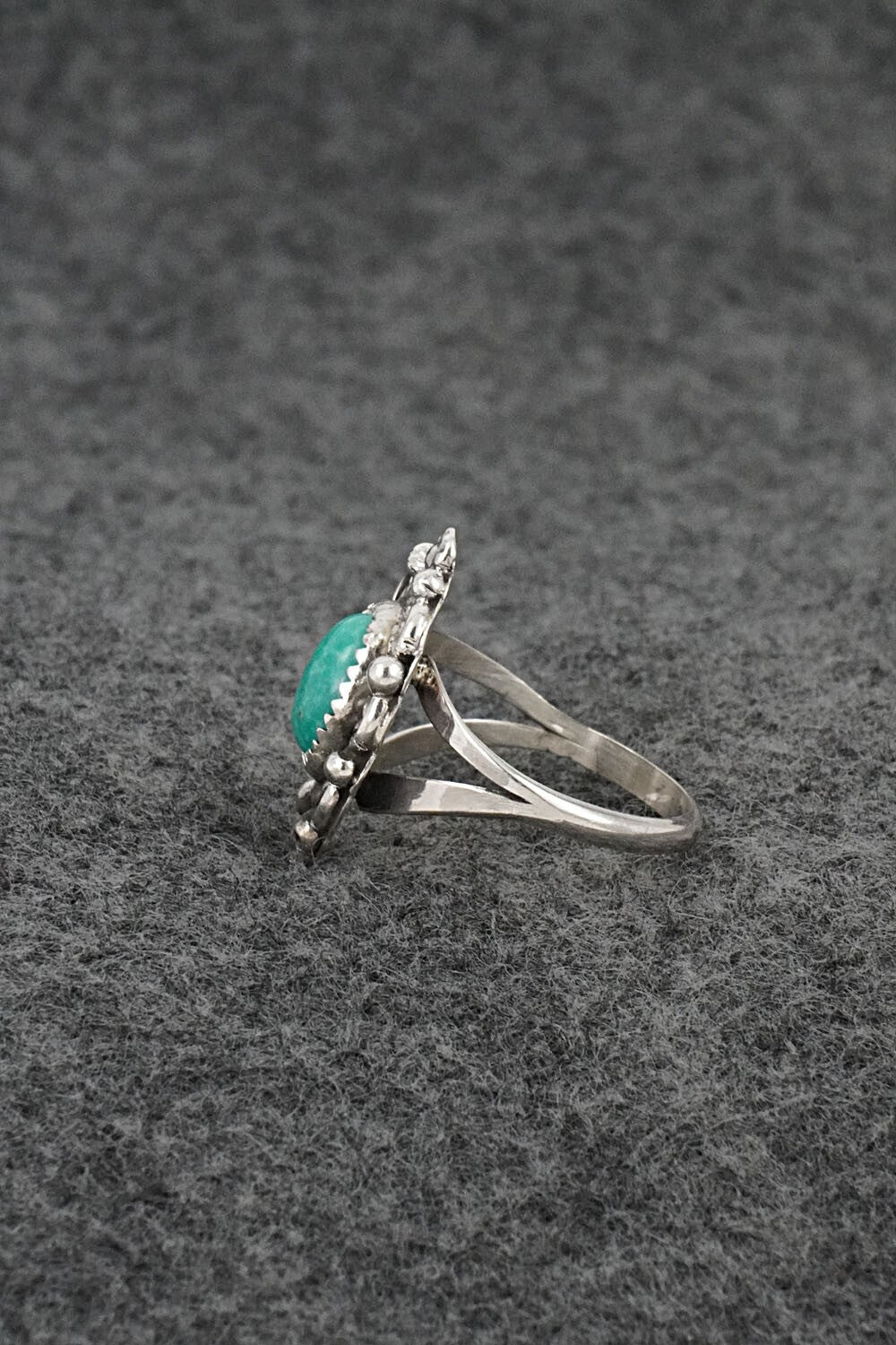 Turquoise & Sterling Silver Ring - Frieda Martinez - Size 7