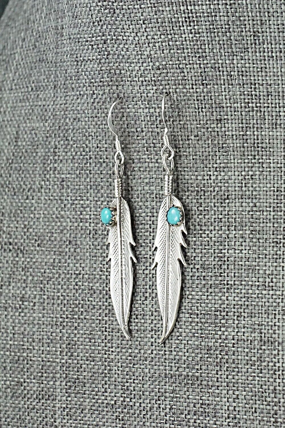 Turquoise & Sterling Silver Earrings - Louise Joe