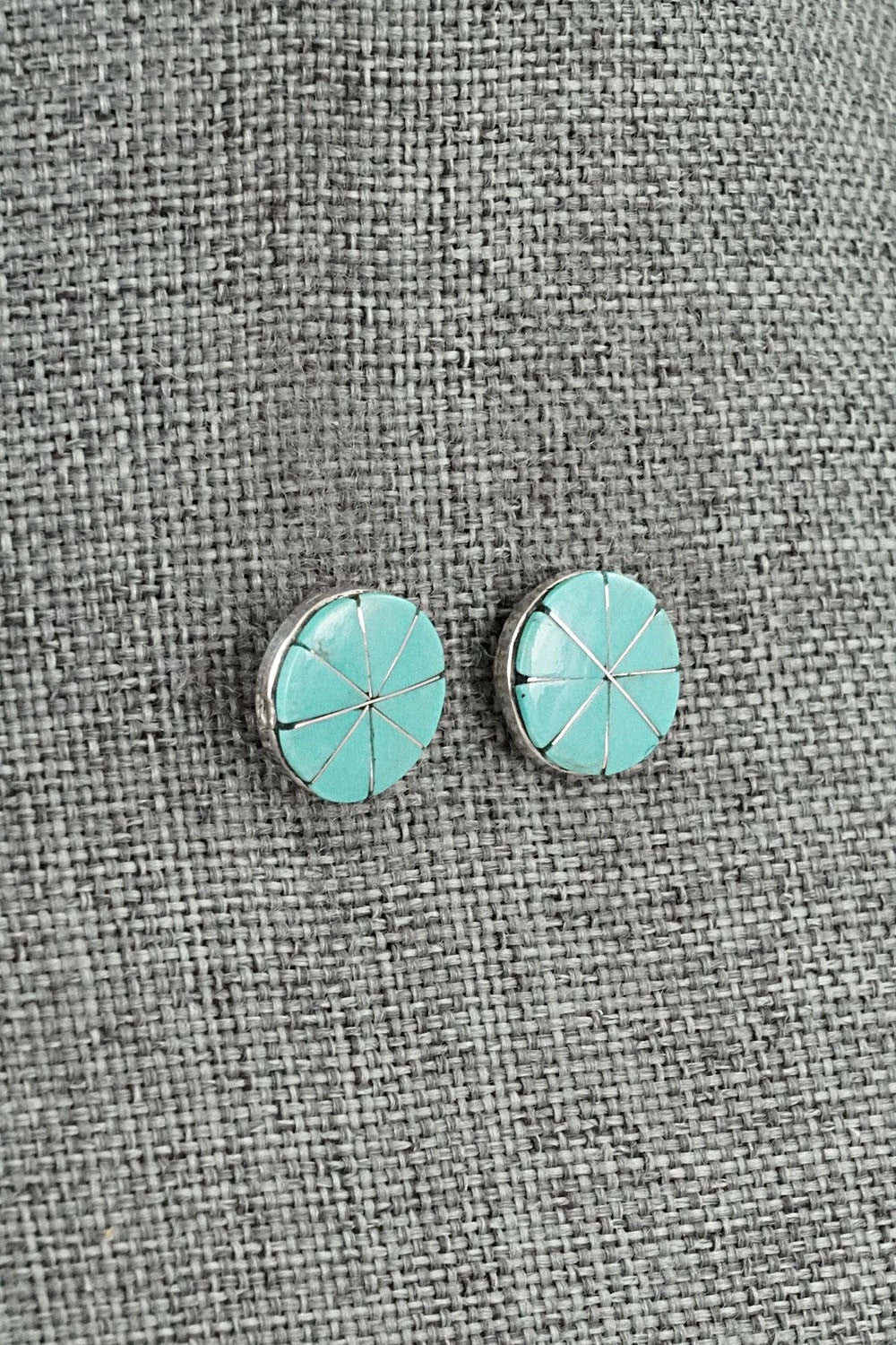 Turquoise & Sterling Silver Earrings - Johnson Laweka