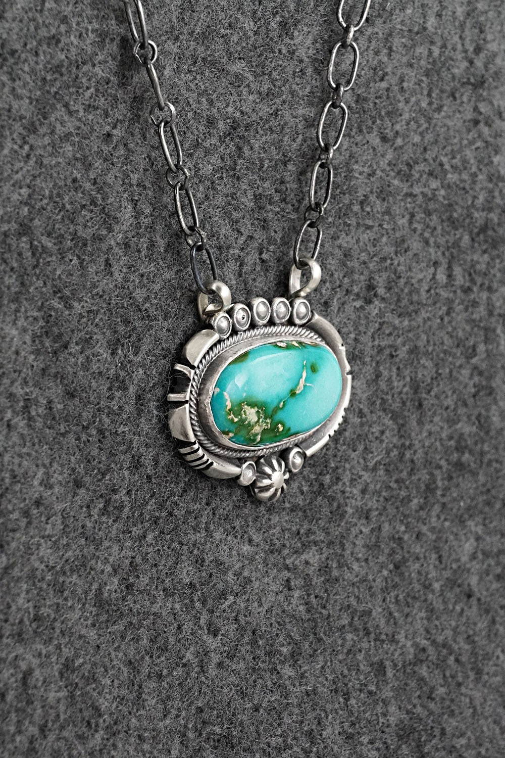 Turquoise & Sterling Silver Necklace - Daniel Benally