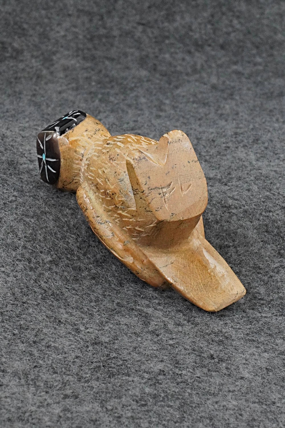 Owl Zuni Fetish Carving - Freddie Leekya