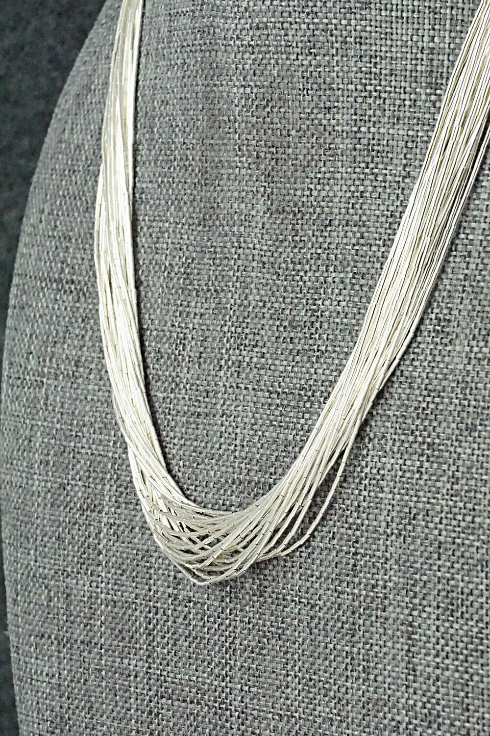 Liquid Silver Necklace - Sterling Silver 24"