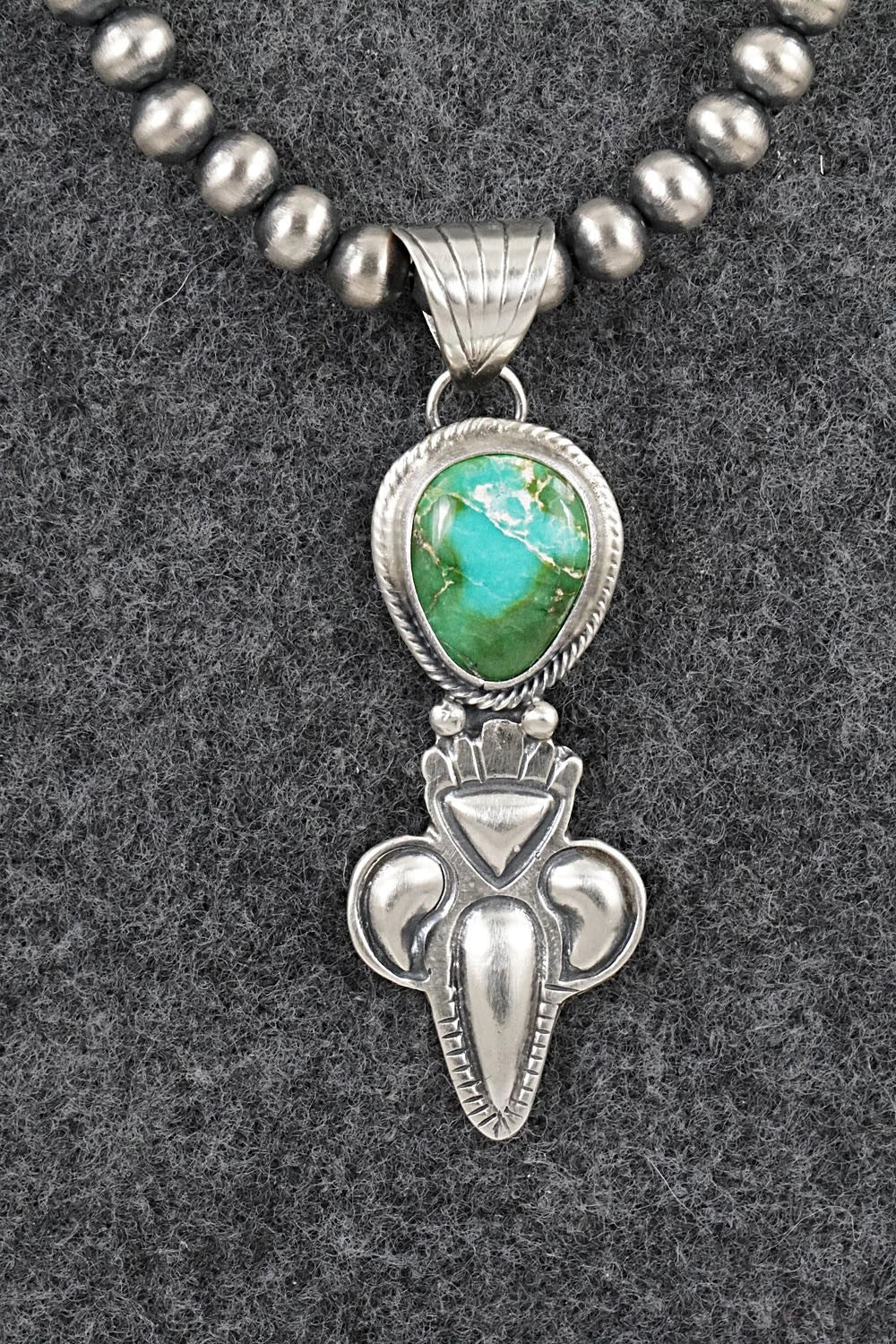 Turquoise & Sterling Silver Necklace - Gary Shorty