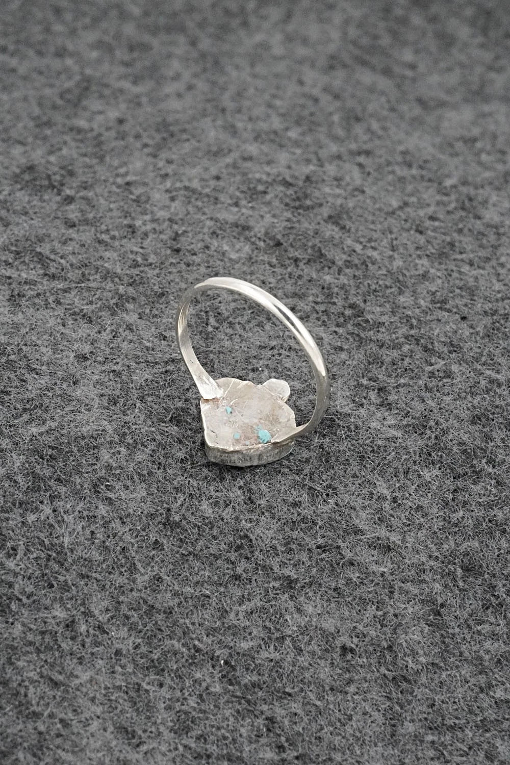 Turquoise & Sterling Silver Ring - Ola Eriacho - Size 7