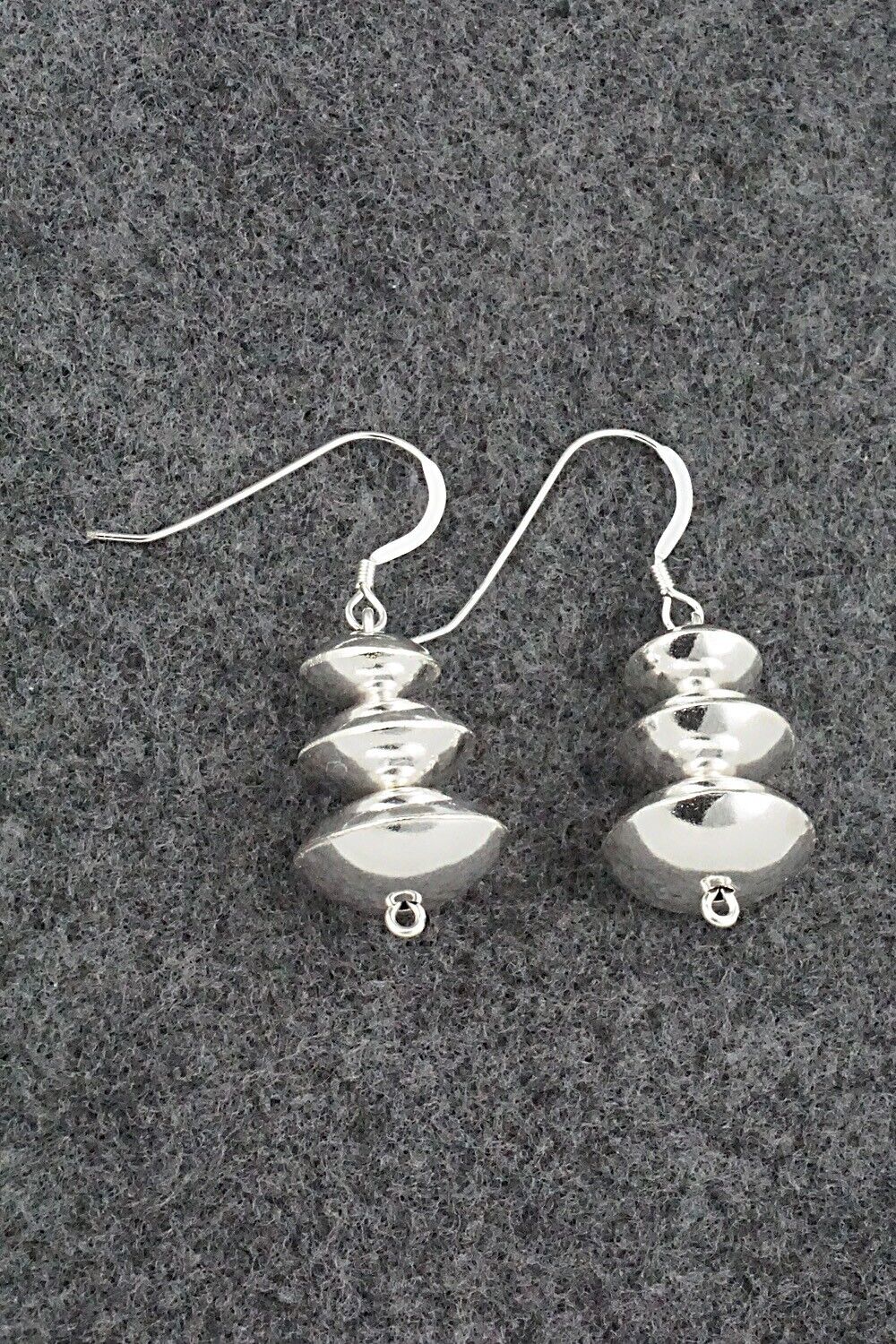 Sterling Silver Navajo Pearl Earrings - Preston Haley