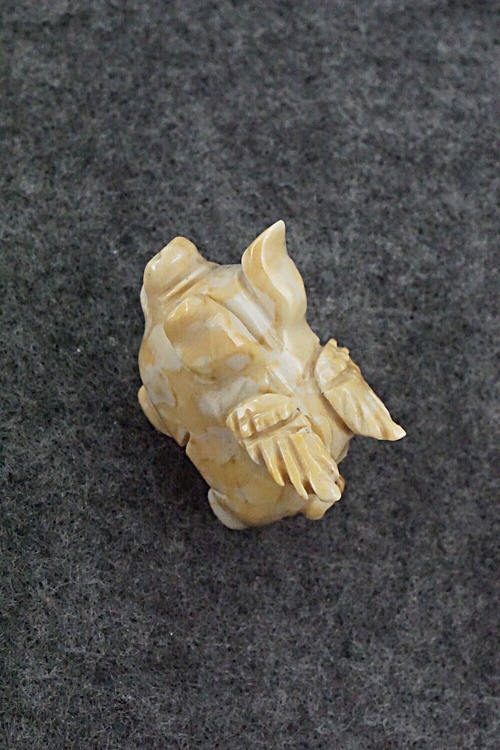 Pig With Wings Zuni Fetish Carving - Stanton Hanaweeka
