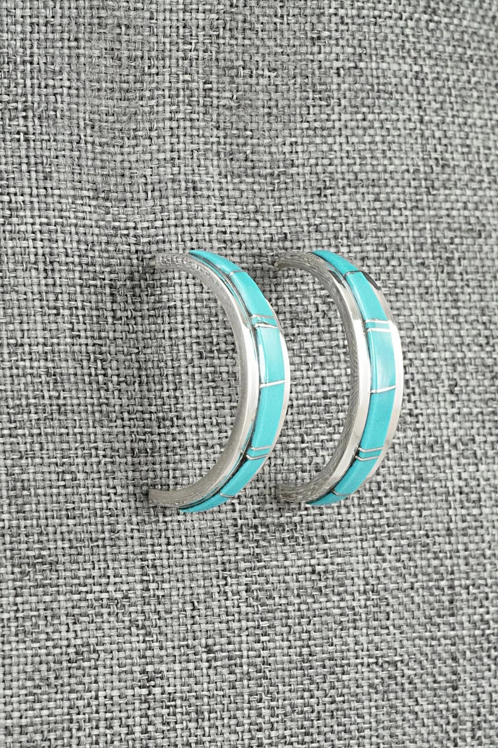 Turquoise & Sterling Silver Earrings - Wilbert Muskett Jr.