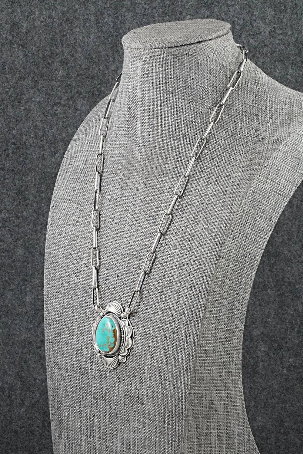 Turquoise & Sterling Silver Necklace - Randy Boyd