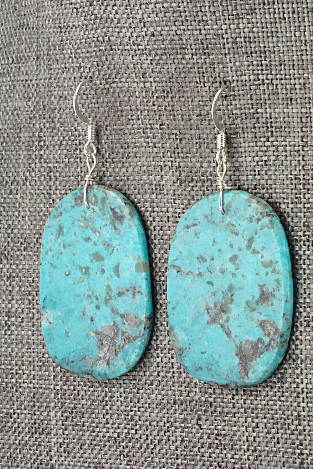 Turquoise & Sterling Silver Earrings - Joe Garcia
