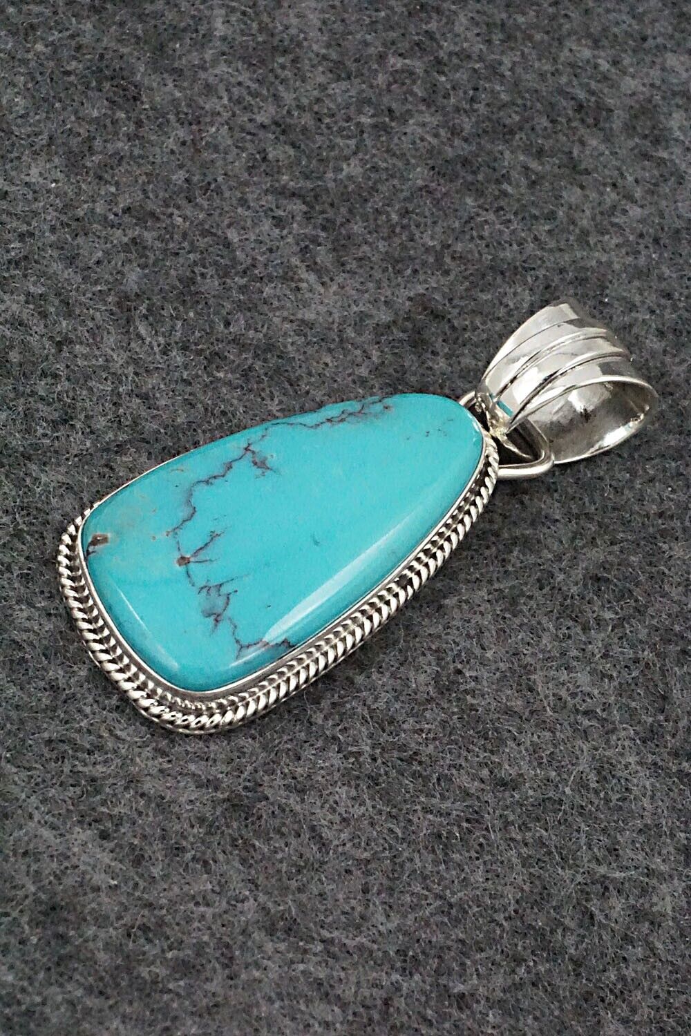 Turquoise and Sterling Silver Pendant - Sharon McCarthy