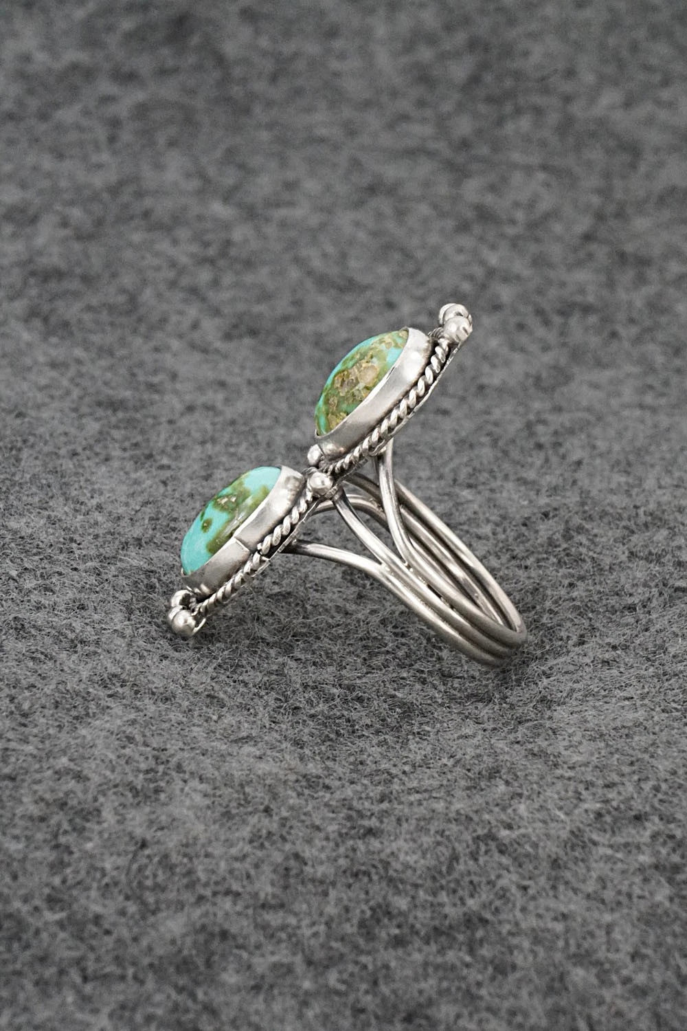 Turquoise & Sterling Silver Ring - Rena Begay - Size 8