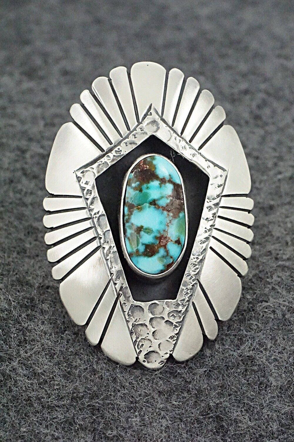 Turquoise & Sterling Silver Ring - Marita Benally - Size 7.5