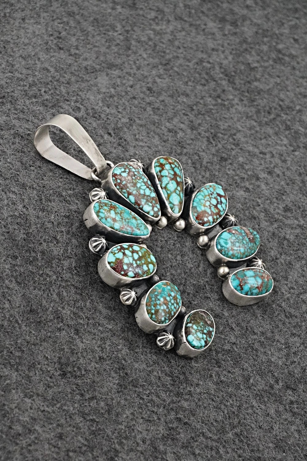 Turquoise & Sterling Silver Pendant - Paul Livingston