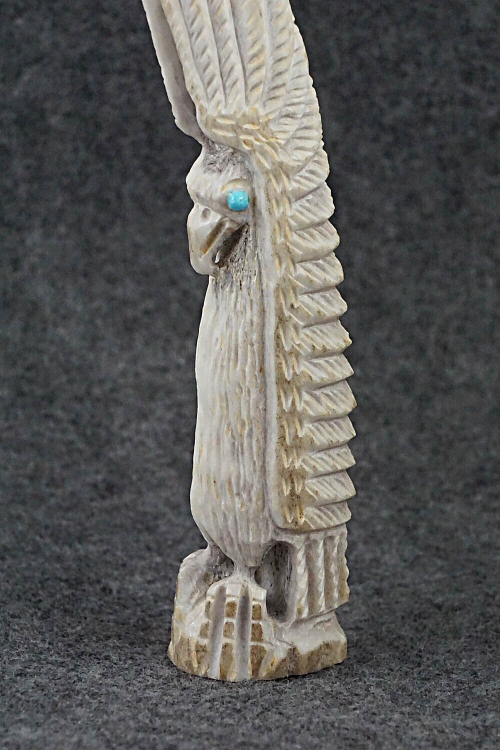 Eagle Zuni Fetish Carving - Garrick Weeka