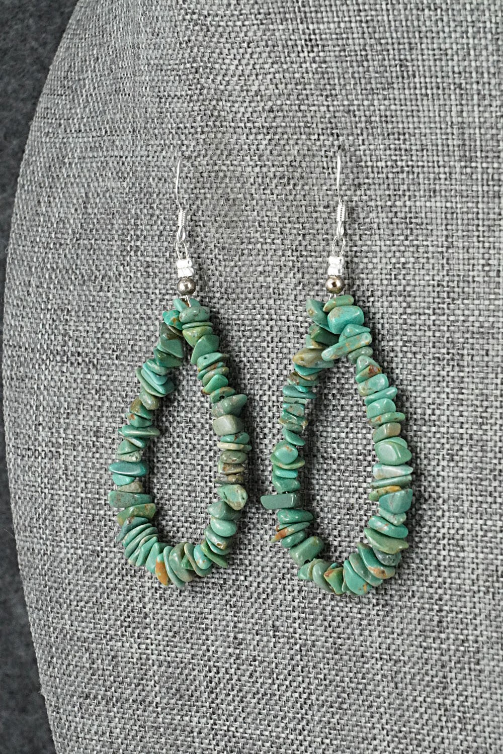 Turquoise & Sterling Silver Earrings - Doreen Jake