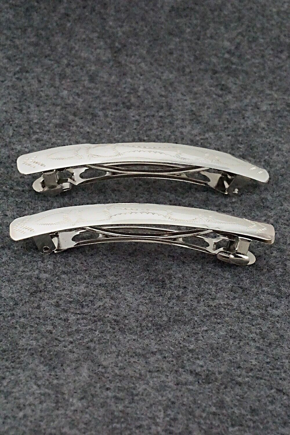 Sterling Silver Hair Barrettes - Randall Dalgai