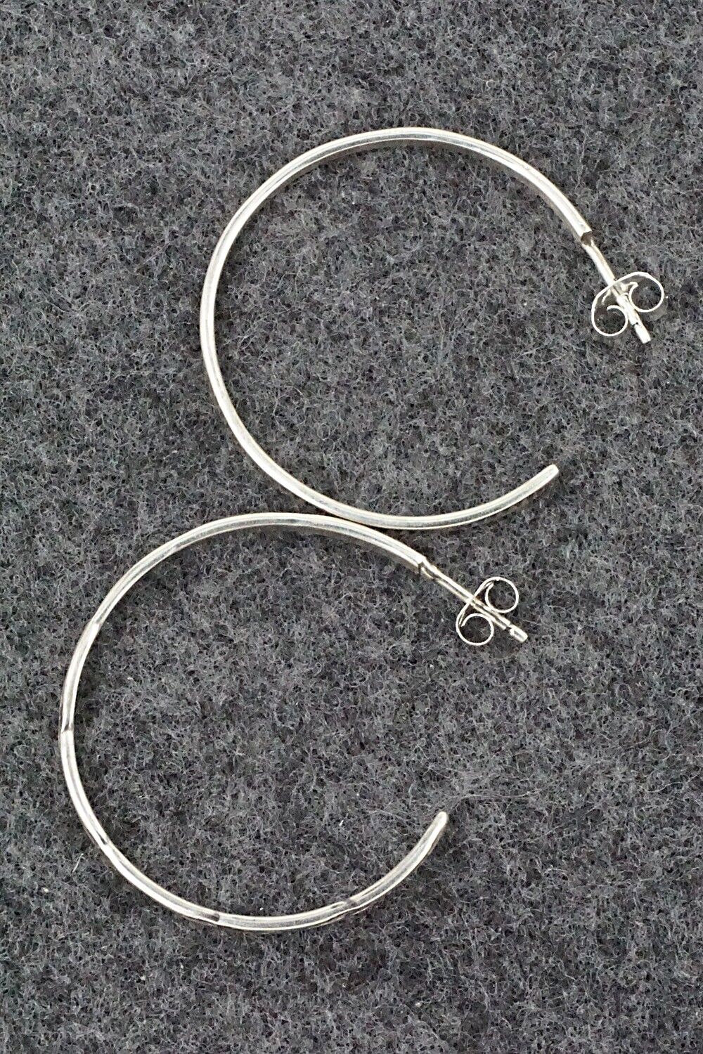 Sterling Silver Hoop Earrings - Elaine Tahe