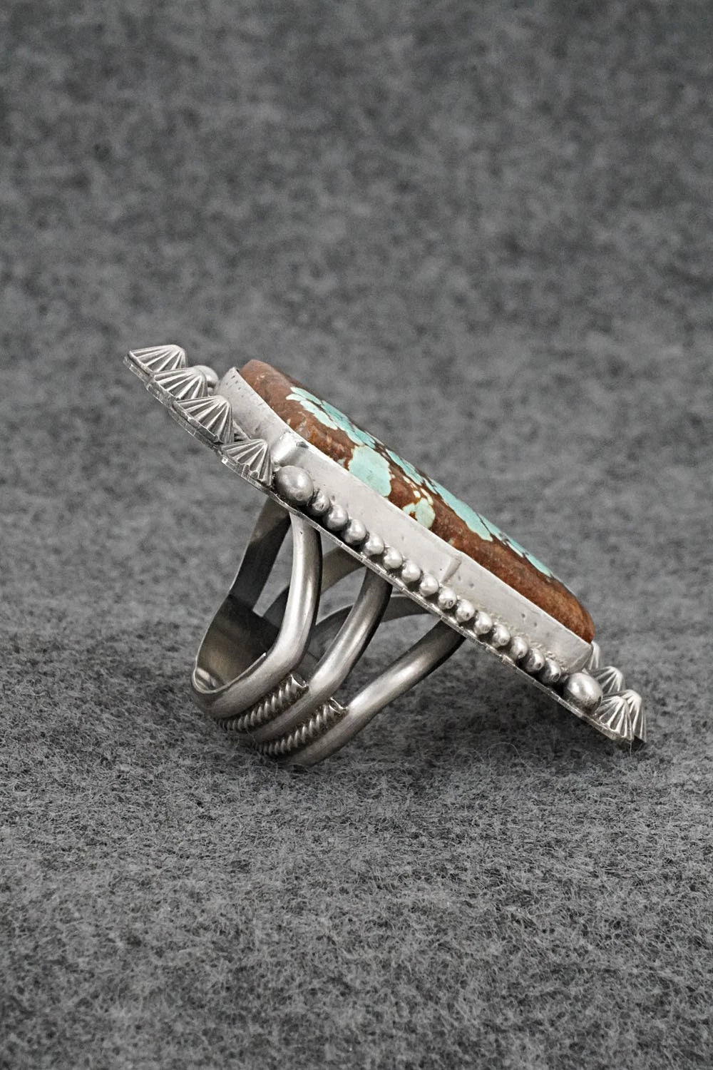 Turquoise & Sterling Silver Ring - Michael Calladitto - Size 7