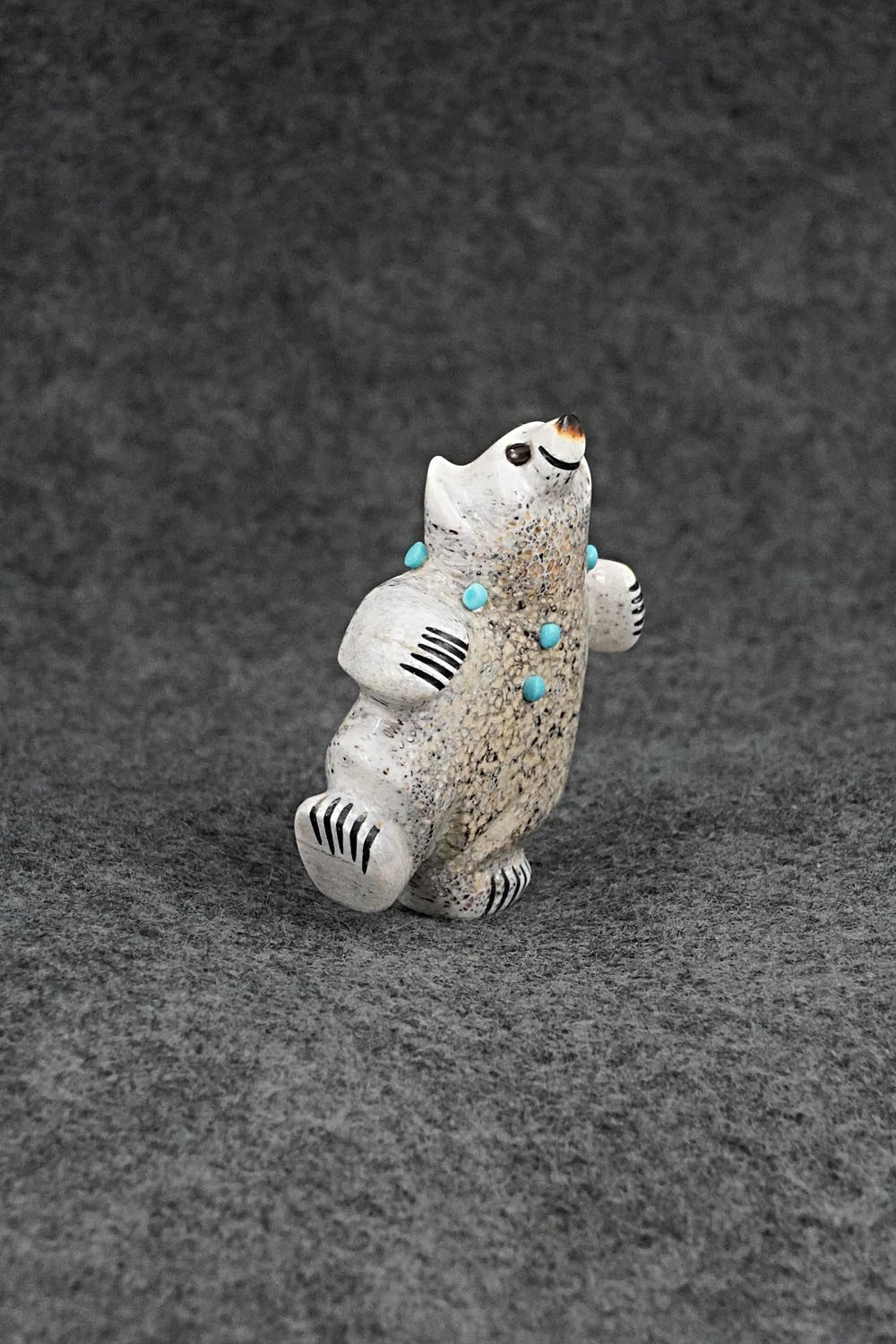 Dancing Bear Zuni Fetish Carving - Claudia Peina