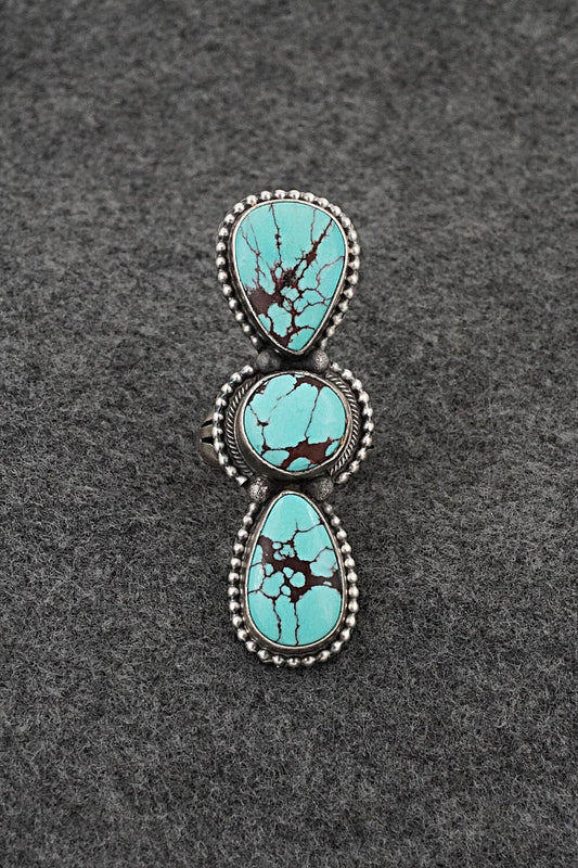 Turquoise & Sterling Silver Ring - Darrin Livingston - Size 7.5