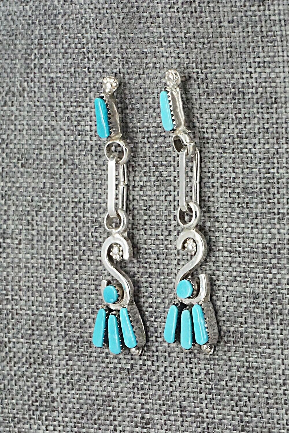 Turquoise & Sterling Silver Earrings - Carlene Hattie