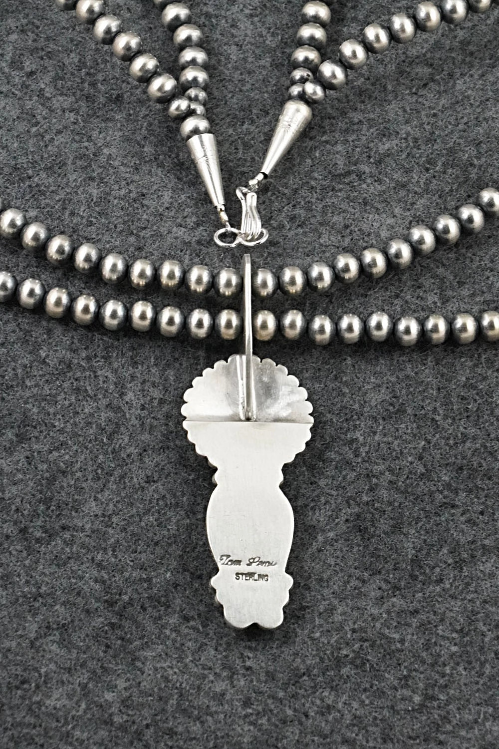 Turquoise & Sterling Silver Necklace - Tom Lewis
