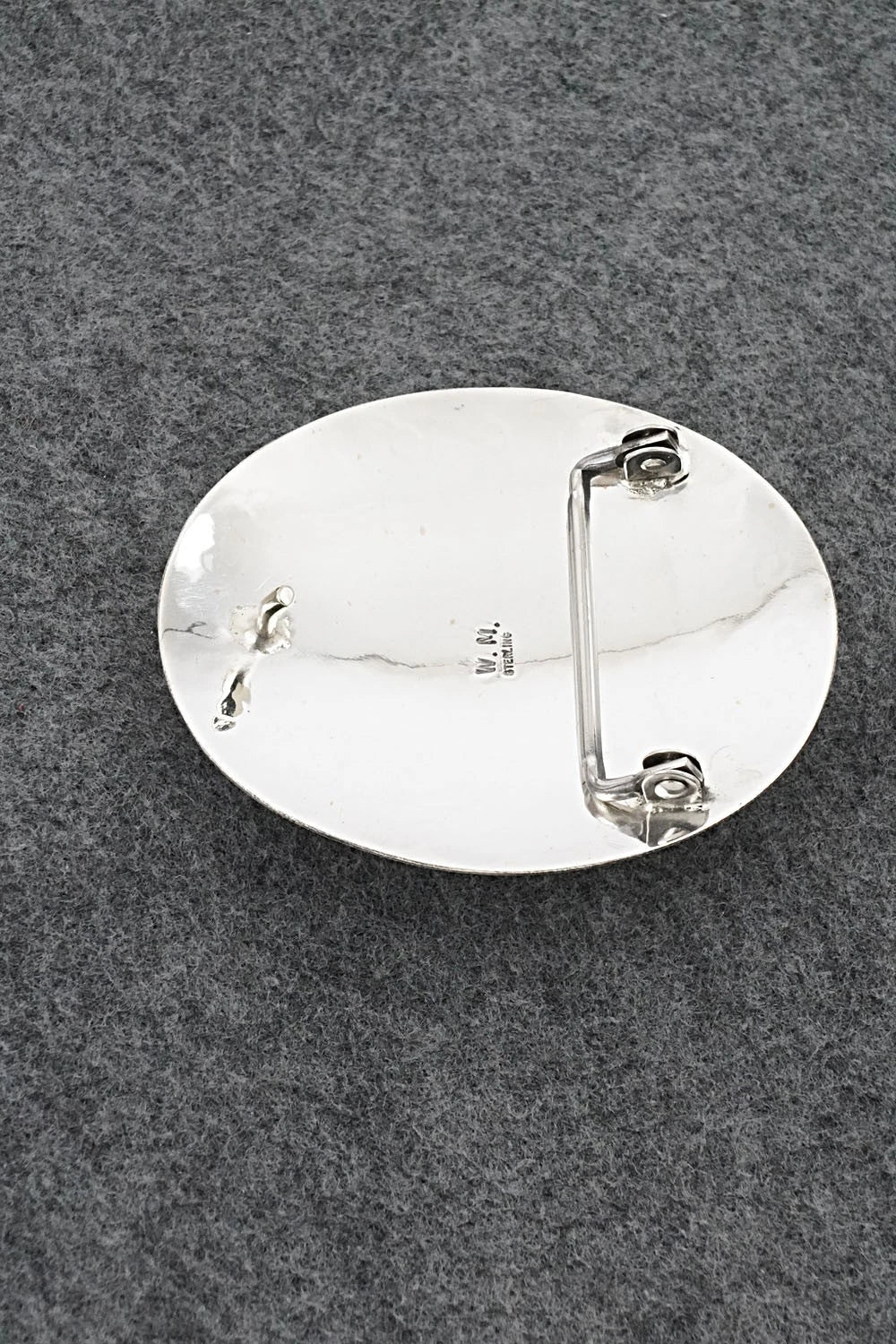 Turquoise & Sterling Silver Belt Buckle - Wilbert Muskett Sr.