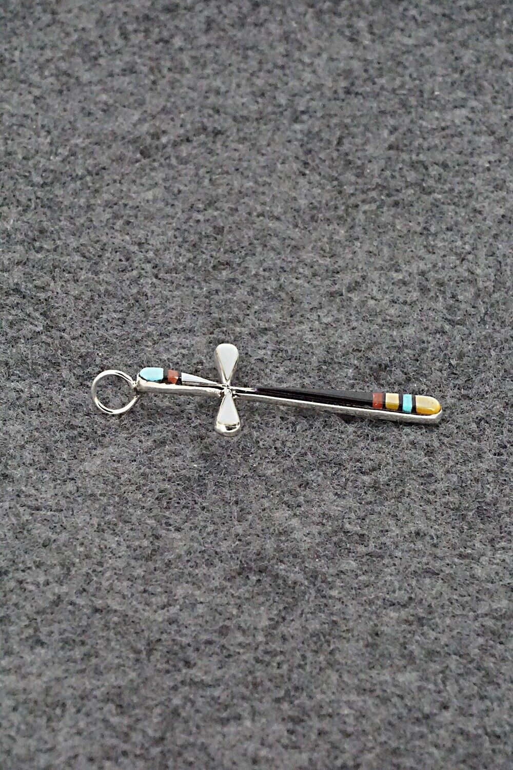 Multi Stone & Sterling Silver Pendant - Sylvester Noche