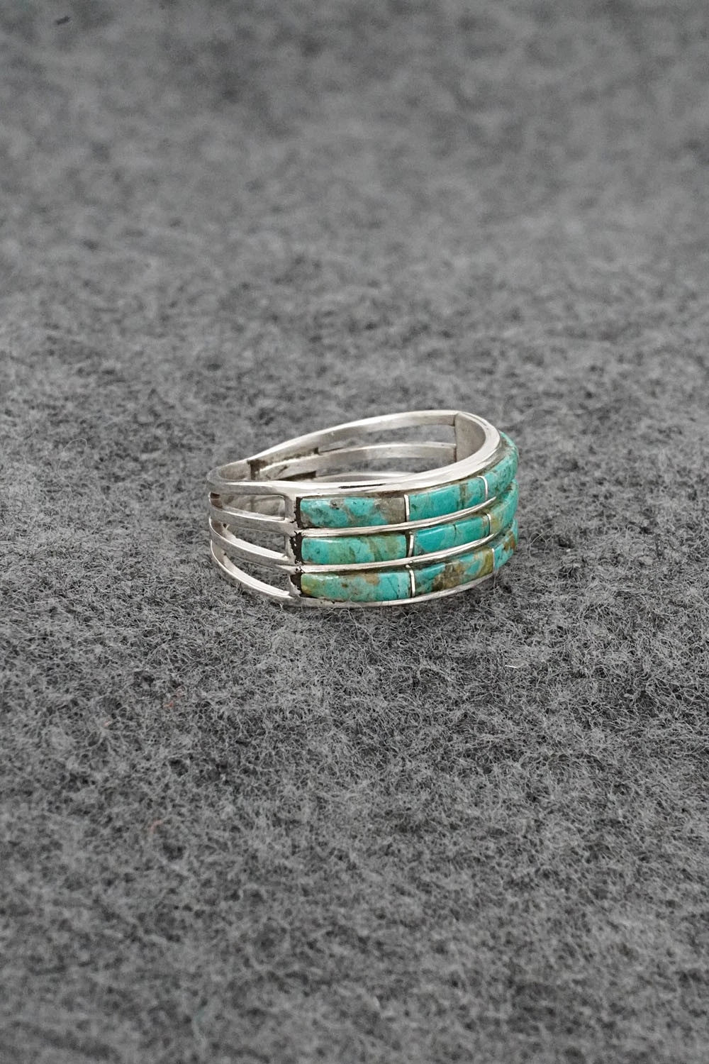 Turquoise & Sterling Silver Ring - Jamie Johnson - Size 9