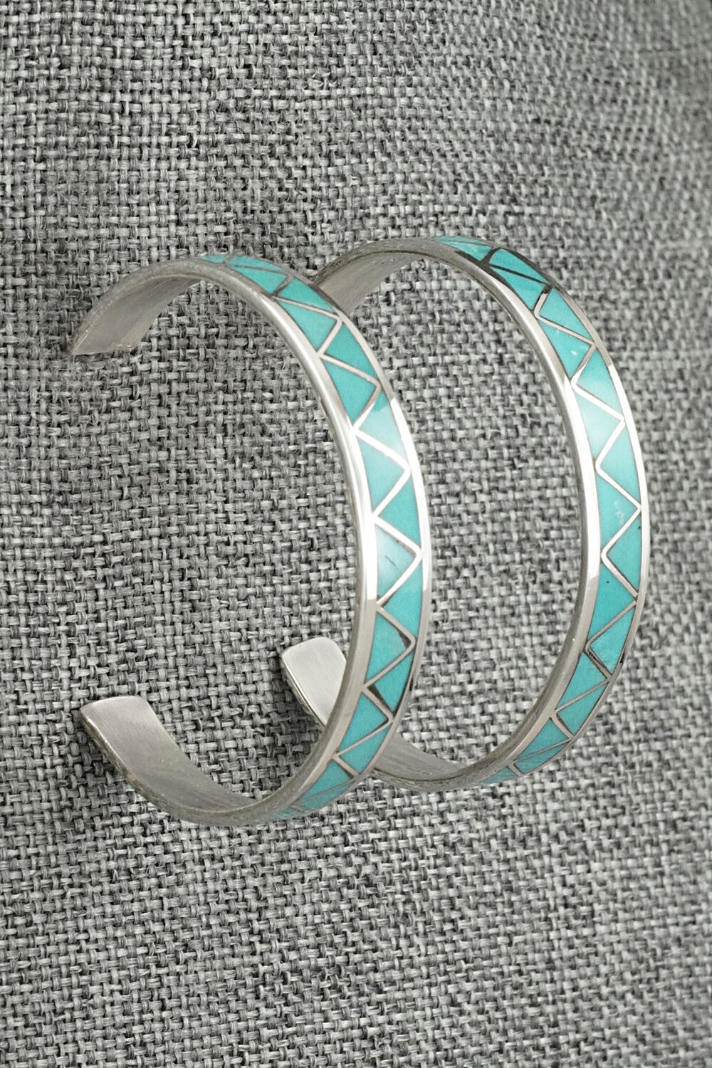 Turquoise & Sterling Silver Earrings - Claudine Haloo