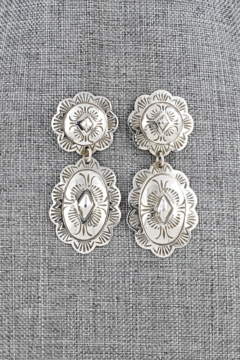 Sterling Silver Earrings - Bertha Begay